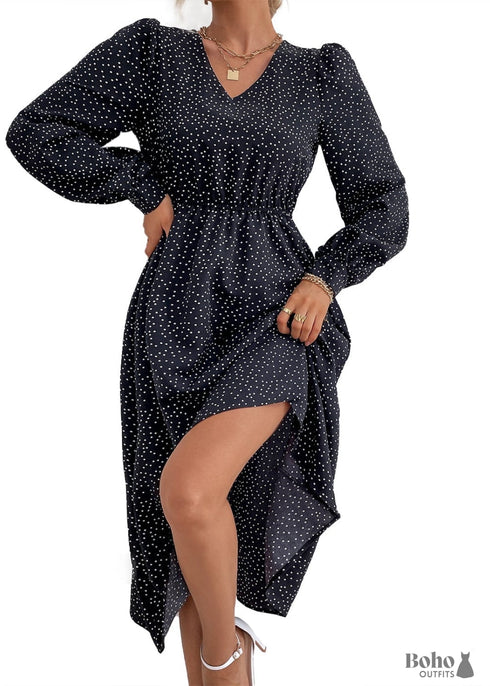 Country elegant black dress